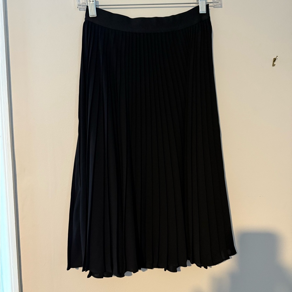 Express Black Pleated Skirt